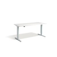 Adjustable height desk with dual motor