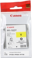 Canon PFI102 Jaune Cartouche d'encre ORIGINALE - 0898B001