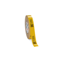 Rohr-/Lagerkennzeichnungsetiketten Helatag für Thermotransferbedruckung TAGR1TD Typ 1213 gelb 101,6mm 1 Rolle=50m
