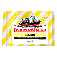 Fishermans Friend Lemon ohne Zucker, Pastillen, 25g Beutel