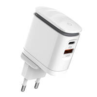 Wall charger LDNIO A2423C USB, USB-C + MicroUSB cable