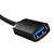 USB 3.0 Extension cable Baseus male to female, AirJoy Series, 5m (black)