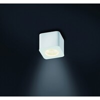 Outdoor LED Deckenleuchte / Badleuchte OSO, IP44, eckig, 7.5W 2700K 370lm 40°, CRi >90, dimmbar, mattweiß