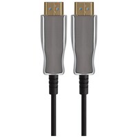 PRO HDMI to HDMI 8K V2.1 Ultra HD 60Hz Fibre Optical Cable - Black, 15m