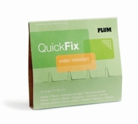 Dispensador de tiritas QuickFix Descripción Repuesto de tiritas resistentes al agua QuickFix que contiene 45 tiritas