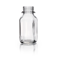 Square wide neck bottle 250 ml soda-lime glass without cap 9072093