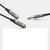 Rozdzielacz na 2x przewód kabel AUX 3.5mm mini jack 0.2m czarny