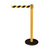 Barrier Post / Barrier Stand "Guide 28" | yellow yellow / black - diagonal stripes 2300 mm