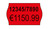 Preisauszeichner-Etiketten, 2-zeilig, 26 x 16 mm, 10 Rolle/12.000 Etiketten, rot