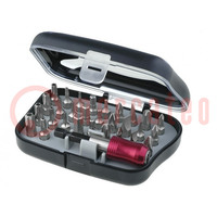 Kit: screwdriver bits; 25mm; Mounting: 1/4" (C6,3mm); bag; 30pcs.