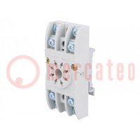 Socket; PIN: 8; 10A; 250VAC; op DIN-rail; schroefklemmen; -40÷70°C