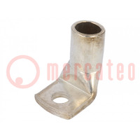 Tip: ring tube; M6; 25÷35mm2; crimped; for cable; angled 90°; 6.4mm