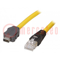 Cable: patch cord; ix Industrial®; ix Industrial plug,RJ45 plug