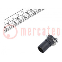 Connecteur: M12; socle; PIN: 4; mâle; code D-Ethernet; sur PCB; SMT