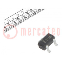 Tranzystor: N-MOSFET; unipolarny; 60V; 0,24A; 0,13W; SC75A