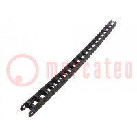 Cable chain; Z14; Bend.rad: 100mm; L: 1006mm; Int.height: 19mm