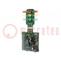Traffic light; visual effects; No.of diodes: 12; red,green,gold