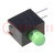 LED; in housing; green; 3mm; No.of diodes: 1; 20mA; Lens: diffused