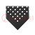Anti-slip mat; Width: 0.9m; L: 1.5m; rubber; black; with holes