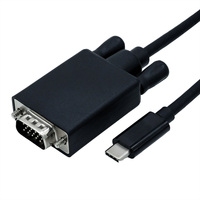 ROLINE USB type C - VGA adapterkabel, M/M, 1 m