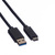 ROLINE USB 3.2 Gen 1 Kabel, A-C, ST/ST, schwarz, 1 m