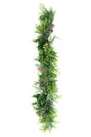 Artificial Fern & Flower Greenery Trail - 80cm, Green