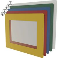 Produktbild zu Bodenfenster DIN A5 gelb 290 x 230mm