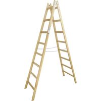 Produktbild zu JUST Holz Stehleiter Sprossen=8 Länge=2,40 m
