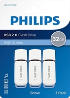 PHILIPS SNOW EDITION, MEMORIA USB 2.0 (32 GB, 3 UNIDADES), COLOR GRIS