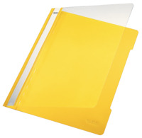 Plastik-Hefter Standard Recycled, A4, langes Beschriftungsfeld, PP, gelb