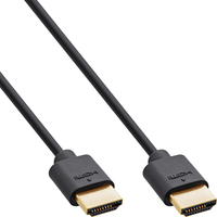 InLine Slim Ultra High Speed HDMI Cable M/M 8K4K gold plated black 2m