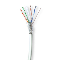 Nedis CCBG8528GY100S netwerkkabel Grijs 100 m Cat6 S/FTP (S-STP)