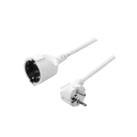 LogiLink LPS101 kabel zasilające Biały 3 m