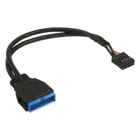 InLine Cavo USB 2.0 interno 10pin F, USB 3.0 19pin M, 0,15m