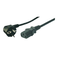 LogiLink CP095 electriciteitssnoer Zwart 3 m CEE7/7 C13 stekker