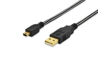 Ednet 84185 cable USB USB 2.0 3 m USB A Mini-USB B Negro