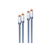 S/CONN SP40110 Audio-Kabel 10 m 2 x RCA Blau