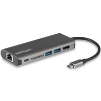 StarTech.com USB-C Multiport Adapter, tragbare USB-C Dockingstation auf 4k HDMI, 2 Port USB 3.0 Hub, SD/SDHC, GbE, 60W PD Pass-Through - USB Typ-C/Thunderbolt 3 - ERSETZT DURCH ...