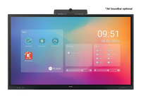 Sharp PN-LC752 Panneau plat de signalisation numérique 190,5 cm (75") LCD Wifi 450 cd/m² 4K Ultra HD Noir Écran tactile Intégré dans le processeur Android 11 16/7
