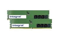 Integral 64GB (2x32GB) PC RAM MODULE DDR5 5600MHZ PC5-44800 UNBUFFERED NON-ECC 1.1V 2GX8 CL46 EQV. TO KCP552UD8K2-64 F/ KINGSTON memory module