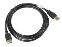 Lanberg CA-USBE-10CC-0018-BK cable USB 1,8 m USB 2.0 USB A Negro