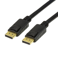 LogiLink CV0120 câble DisplayPort 2 m Noir