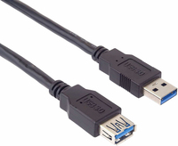 PremiumCord KU3PAA2BK USB Kabel 2 m USB 3.2 Gen 1 (3.1 Gen 1) USB A Schwarz