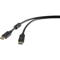 Renkforce RF-3433992 DisplayPort-Kabel 1 m Schwarz