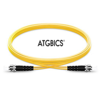 ATGBICS ST-ST OS2, Fibre Optic Cable, Singlemode, Duplex, Yellow, 1m