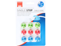 Max Hauri AG Cable Home 135348 organizador de cables Escritorio Clip para cable Azul, Verde, Rojo 6 pieza(s)