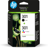 HP 301 2er-Pack Schwarz/Cyan/Magenta/Gelb Original Druckerpatronen