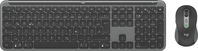 Logitech MK950 Signature Slim klawiatura Dołączona myszka RF Wireless + Bluetooth QWERTZ Niemiecki Grafitowy