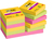 Post-It 622-12SS-CARN öntapadó jegyzettömb Négyszögletes Zöld, Rózsaszín, Sárga 90 lapok