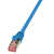 LogiLink 0.25m Cat.6 S/FTP câble de réseau Bleu 0,25 m Cat6 S/FTP (S-STP)